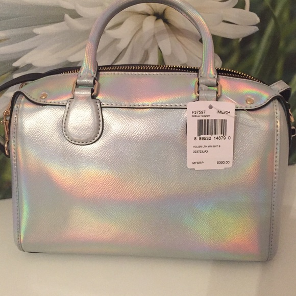 🚫SOLDBUNDLE🆕COACH Hologram  Mini Bennet Satchel - Picture 2 of 4