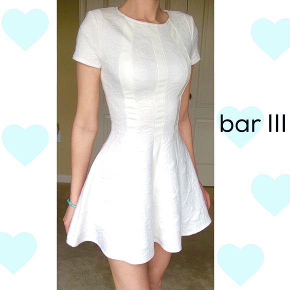 bar iii white dress