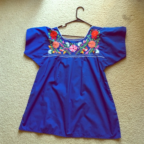 Authentic vintage Mexican peasant top