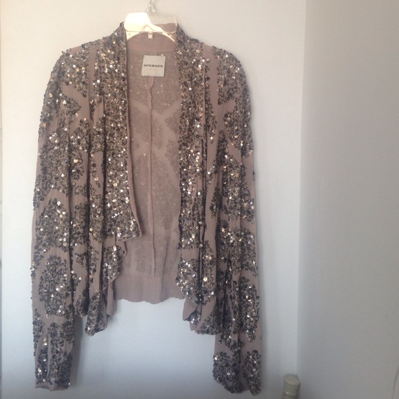 ANTIK BATIK Luxe S/M sequined beige jacket