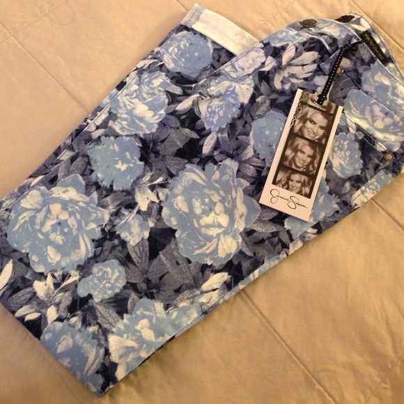 Patterned denim