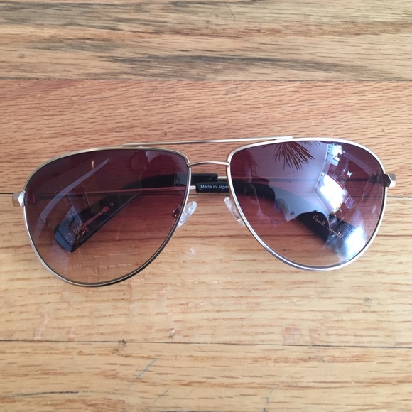 New Paul Smith Gold Aviator Sunglasses