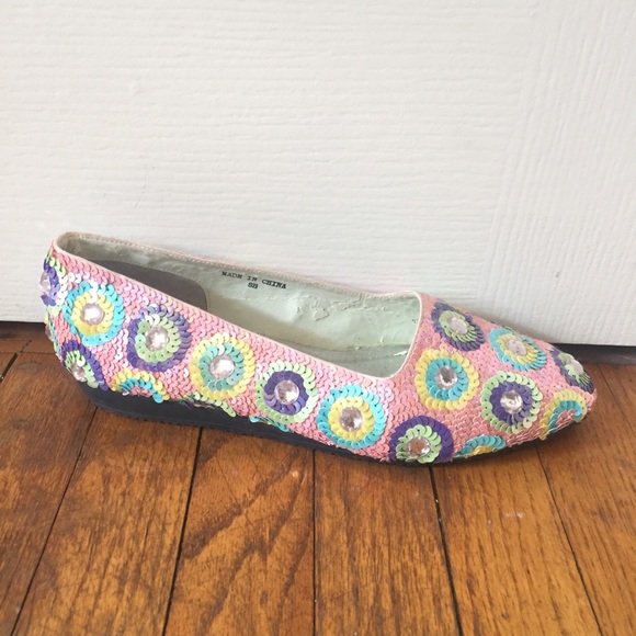 Daisy Sequin Shoes - Picture 2 of 2