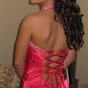Pink prom dress