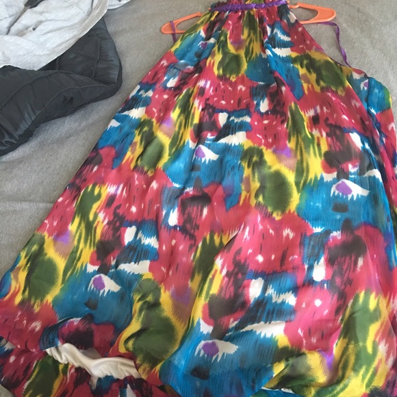 Great spring halter dress!