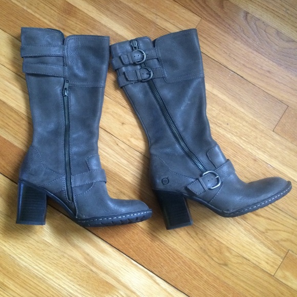 Born gray boots.