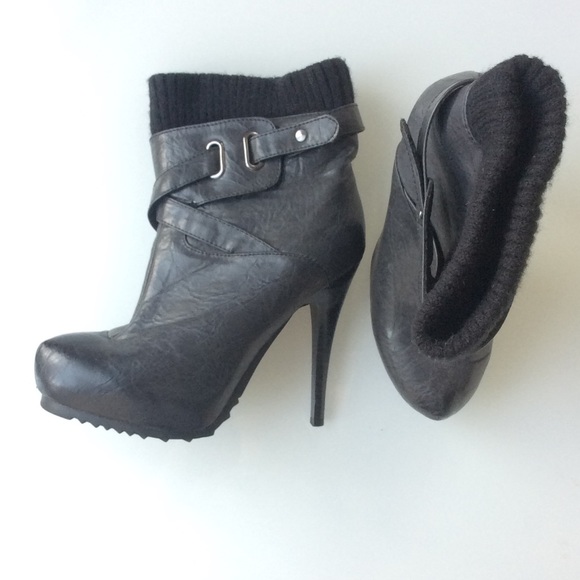 Black ankle boots