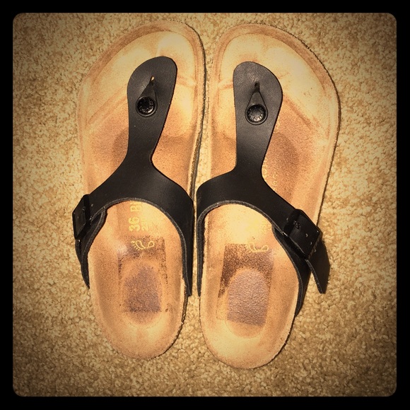 Black Birkenstock Thong Sandals - Lightly Used!!