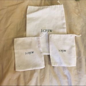 Three J. Crew Dust Bags