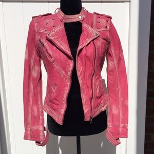 Pink Motorcycle Jacket