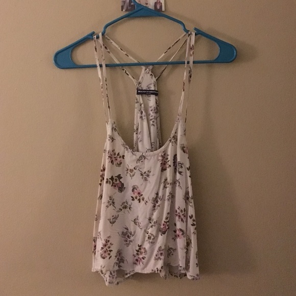 Brandy Melville double strapped floral tank
