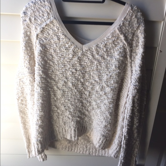 40% off Free People Sweaters - Free People V- Neck Crochet ...