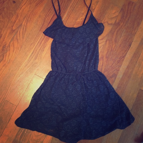 blue lace abercrombie romper