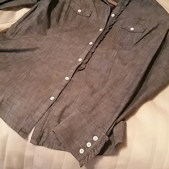 Denim Button Down - image 2