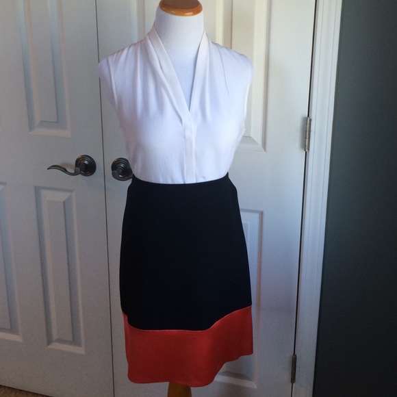 Color Block Pencil Skirt from Ann Taylor