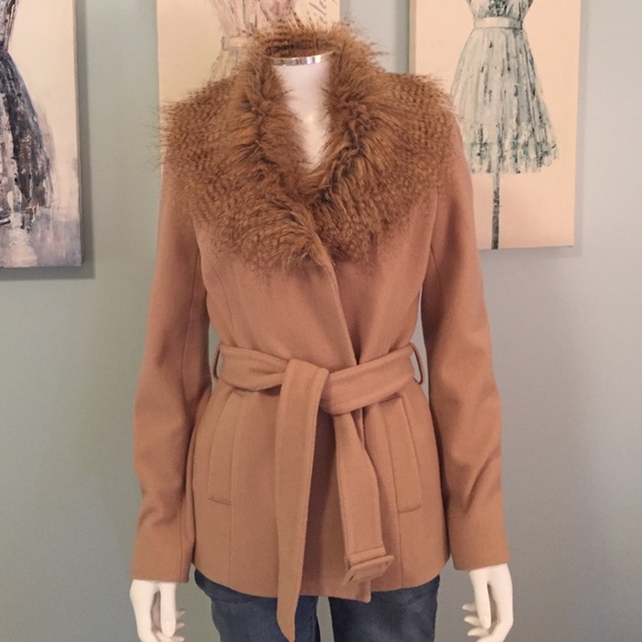 Cache Coat With Faux Fur - image 1
