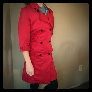 Old Navy Red Trench
