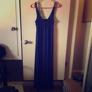 Navy blue maxi dress