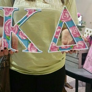 Kappa delta letters lilly pulitzer
