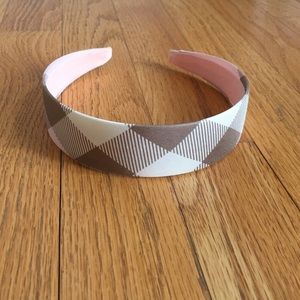 Pink Burberry headband