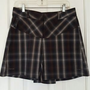 ⚫Columbia Titanium Plaid Skort 8 Like New
