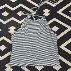 Brandy Melville Halter Striped Top
