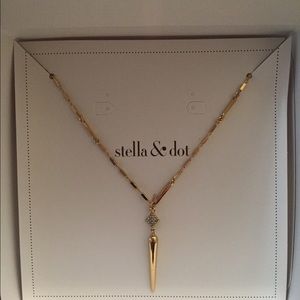 Stella & Dot Bianca Lariat Necklace in Gold