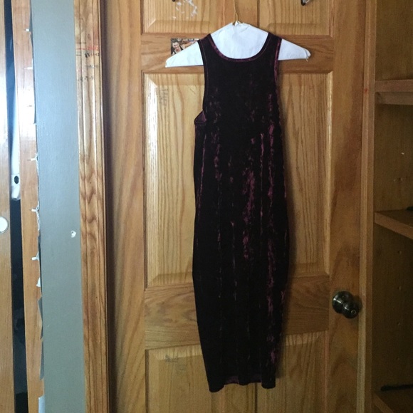 Forever 21 Maroon Velvet Dress