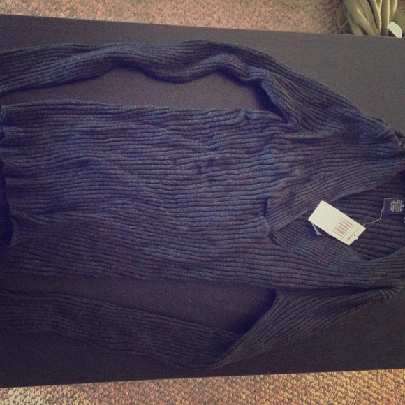 Gray pull over sweater