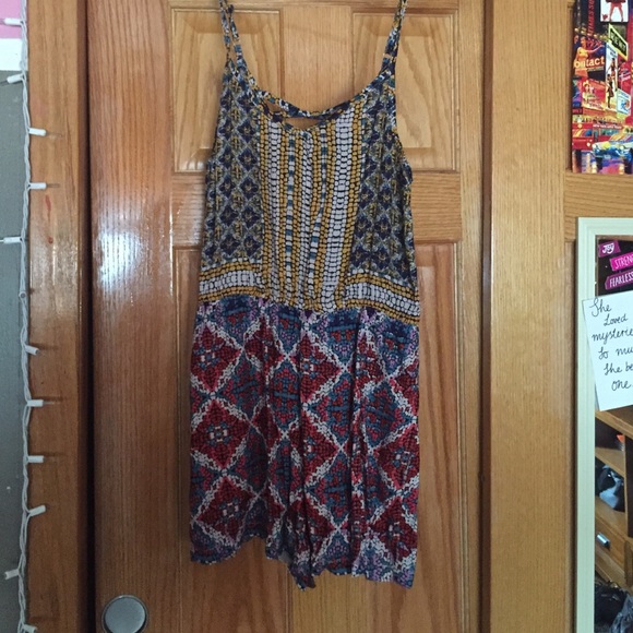 Multi-Colored Short Romper