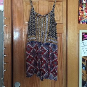 Multi-Colored Short Romper