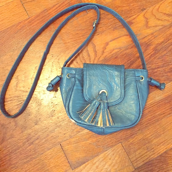 teal handbag