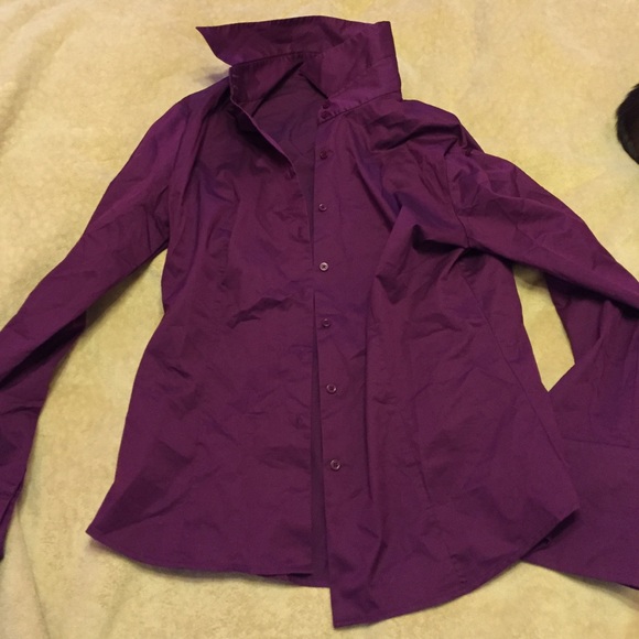 Purple long sleeve shirt