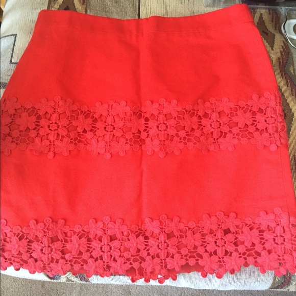 J.crew pencil skirt in red