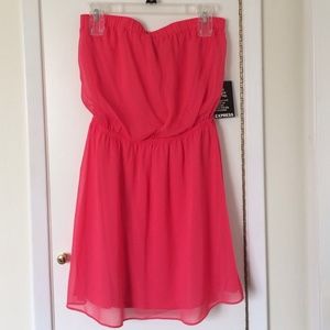 Express Strapless Summer Mini Dress, sz S, NWT