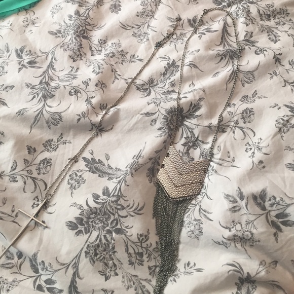Two long necklaces, Brandy Melville and Nordstrom