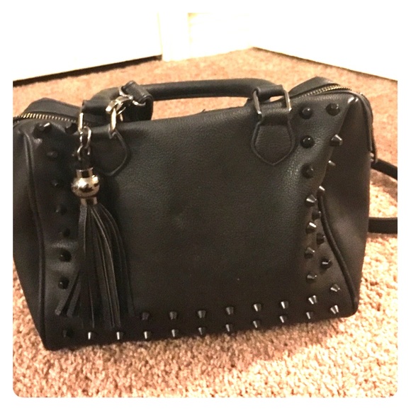 Studded black bag