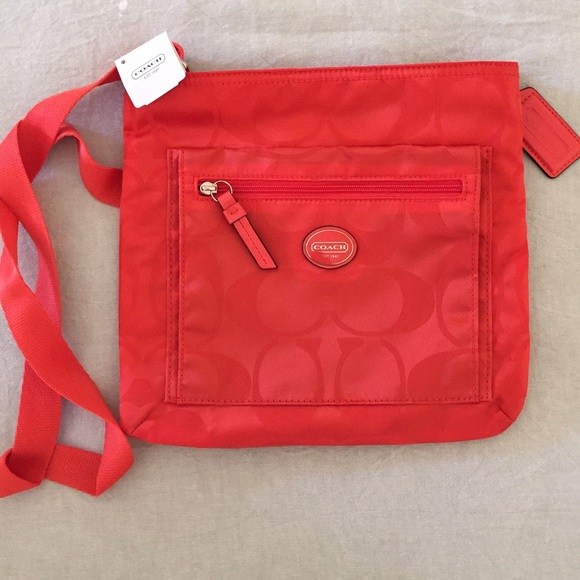 NWT Orange Coach Purse