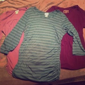 3 maternity shirts