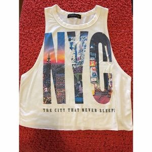 Muscle tank crop top