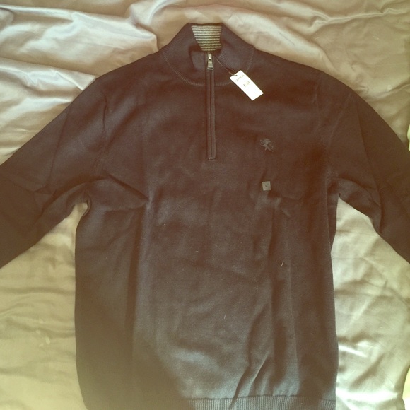 Men's express black 1/4 zip sweater