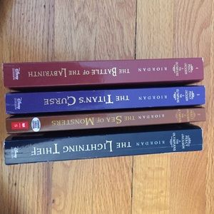Percy Jackson Series books 1-4 by Rick Riordan
