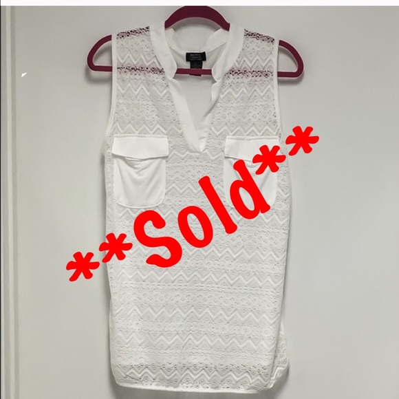 *NEW*Beautiful Lace Front & Cotton Back Top*