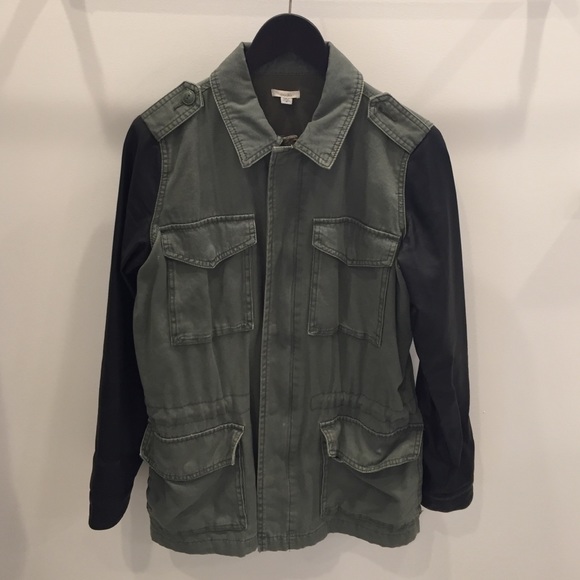 Urban Outfitters Ecote Olive Black Coat Jacket S