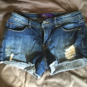 Miley Cyrus jean shorts