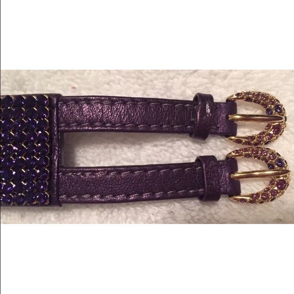 Swarovski Crystal Purple Belt 100% Authentic