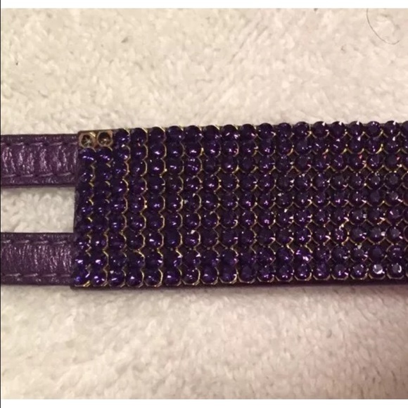 Swarovski Crystal Purple Belt 100% Authentic main image 4