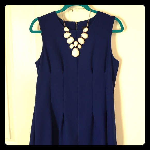 Topshop blue skater dress