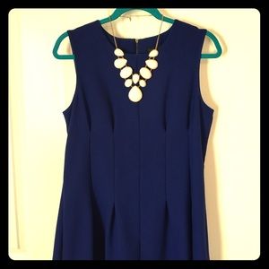 Topshop blue skater dress