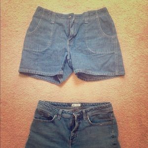 Lee and Levis denim Jean shorts